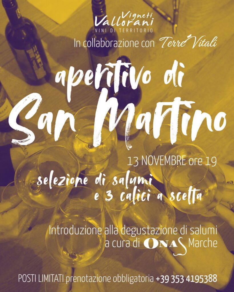 aperitivo di San Martino in cantina